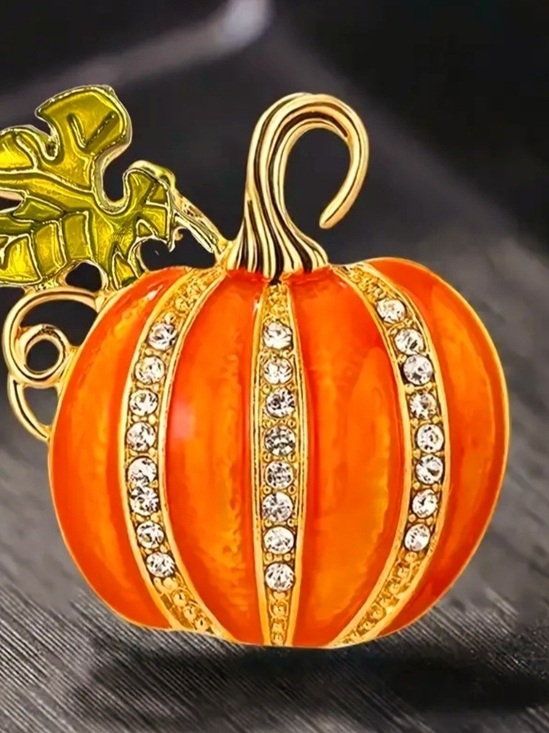 Jewelry - Gold Pumpkin Brooch Pin